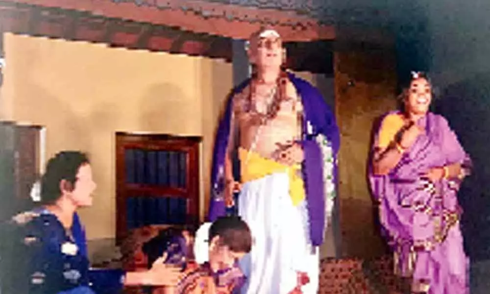 A scene from a play