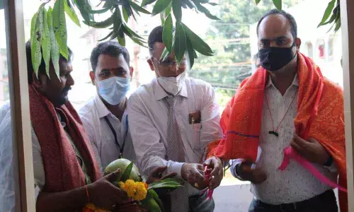 J D Deshmukh, Deputy Zonal Manager, Bank of Maharashtra, Hyderabad Zone, inaugurated a state-of-the-art branch of the bank in Srikakulam