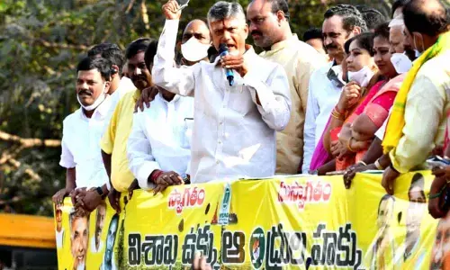 TDP chief N Chandrababu Naidu