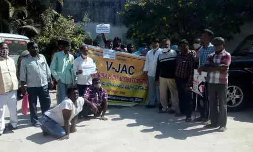 Disabled persons demand approval of pending loans