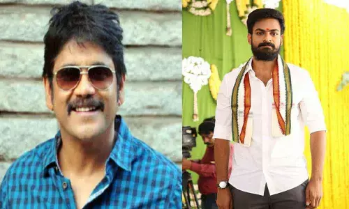 Akkineni Nagarjuna and Panja Vaishnav Tej