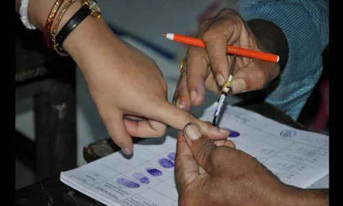 Polling peaceful in Vizianagaram district