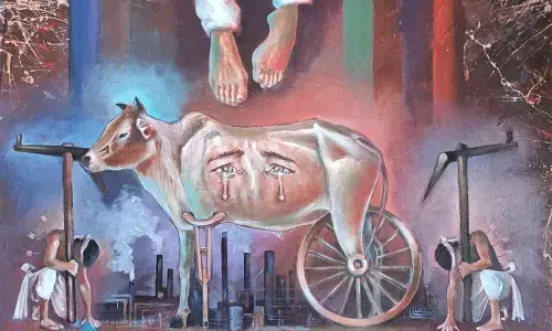 Artists show their concern towards farmers