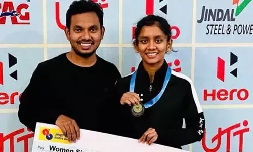 Sreeja makes Hyderabad proud
