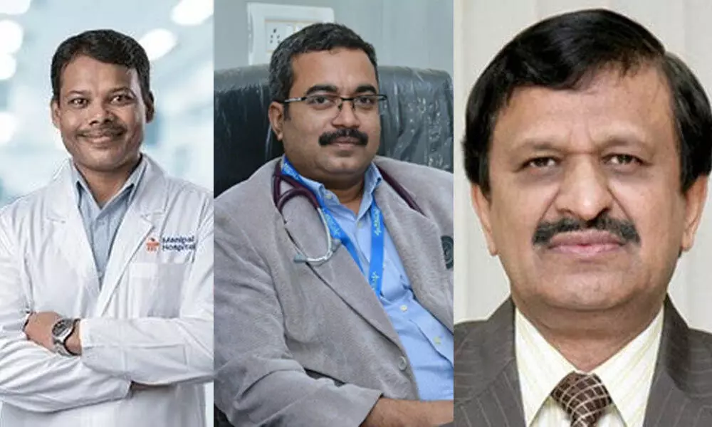 Dr. Justin A Gopaldas, Dr Jagadish Hiremath and Dr CN Manjunath