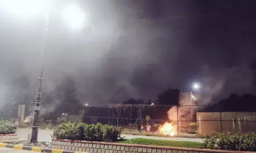 A burning issue at Hussain Sagar