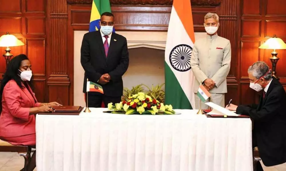 India, Ethiopia sign agreements on visa facilitation & leather technology