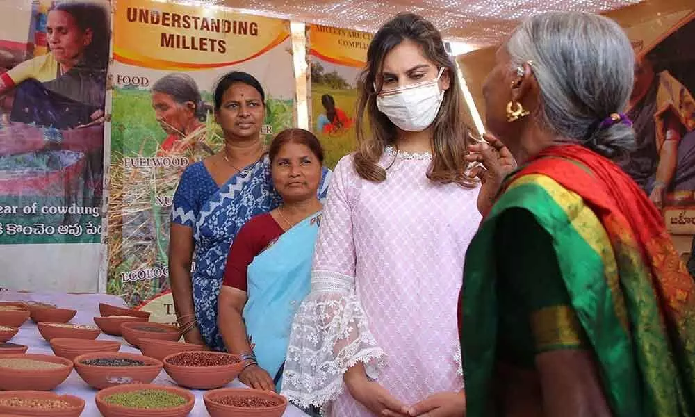 Women farmers working towards health