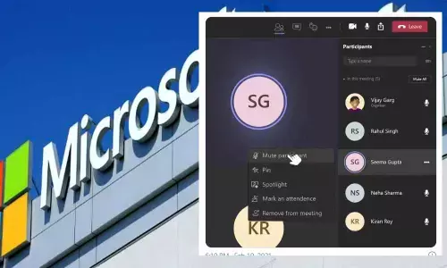 Microsoft allows you to mute another person in Microsoft Teams group meeting