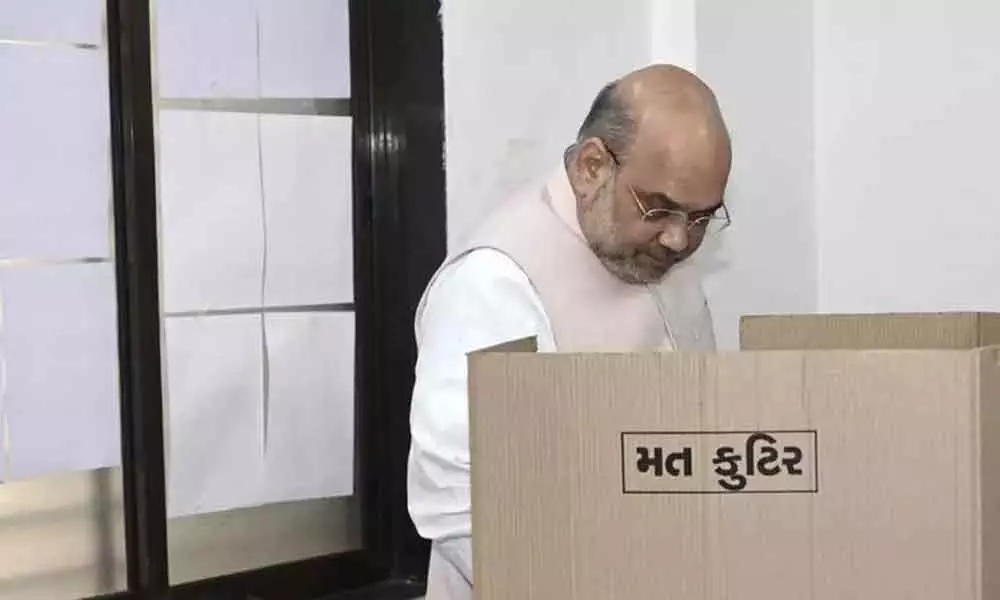 Gujarat Civic Polls: Amit Shah Casts His Vote In Ahmedabad