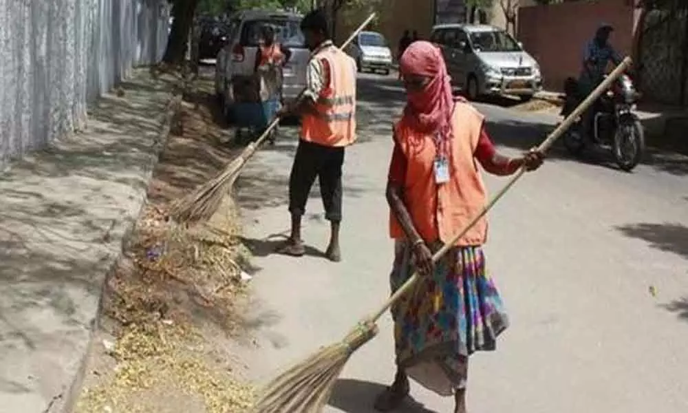 Sanitation workers