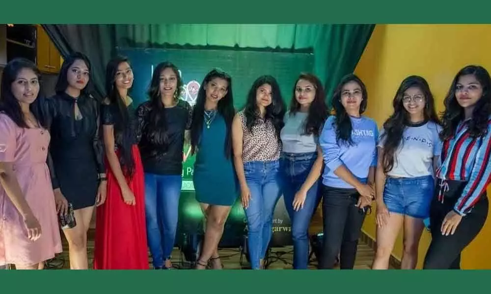 Participants at the first auditions for the ‘Miss Vizag 2021’ in Visakhapatnam.