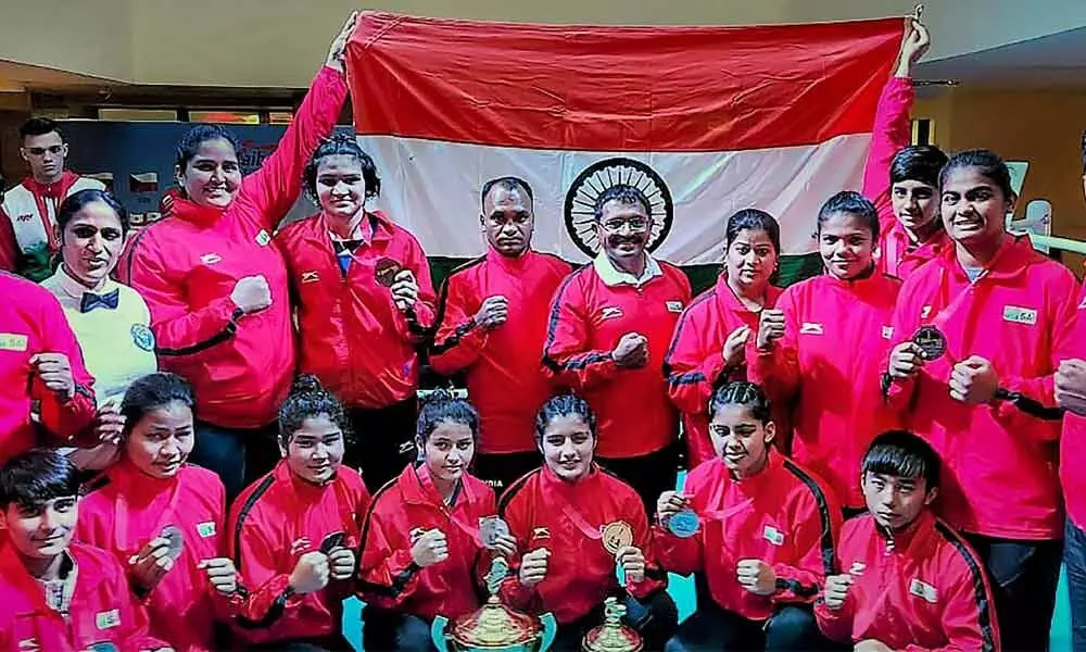 India women top tourney with five gold medals