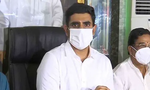TDP national general secretary and former minister Nara Lokesh