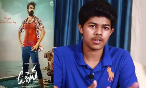 Uppena movie poster and Jason Sanjay