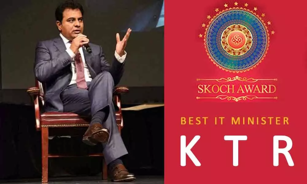 KTR wins best IT Minister Award from Skoch