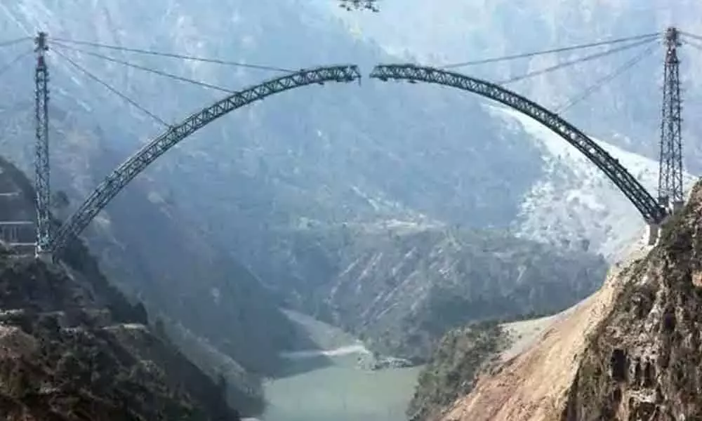 The overall length of the bridge across Chenab river in Jammu & Kashmir is 1,315 metres