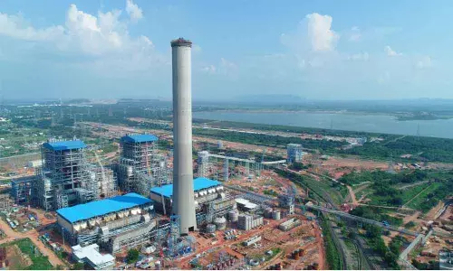 Aerial view of the ongoing Telangana Project Phase I