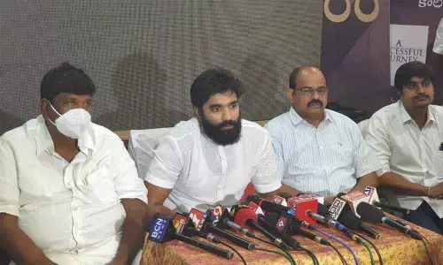 MP Margani Bharat addressing the media in Rajamahendravaram on Friday