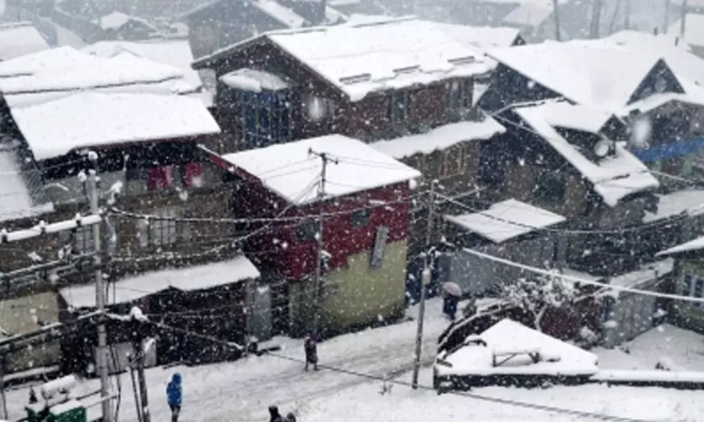 Fresh snowfall on Jammu and Kashmir mountains