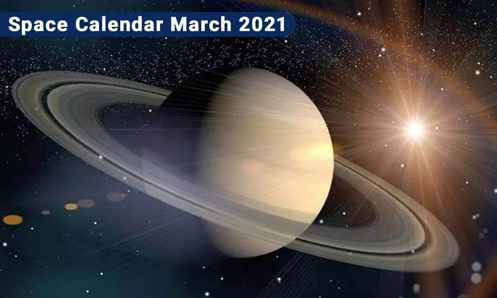 Space Calendar March 2021