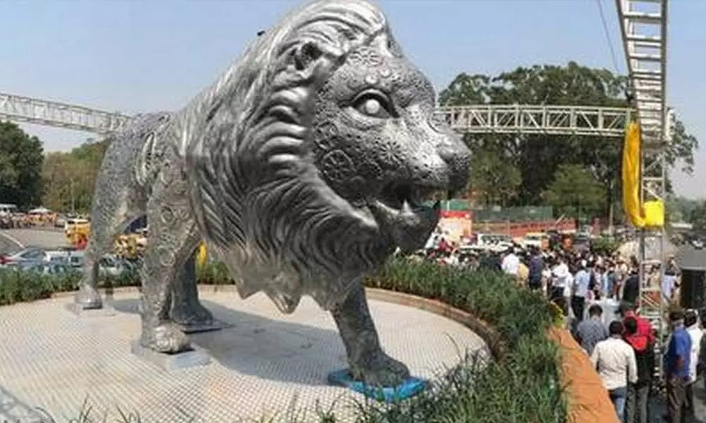 Make in India lion statue, new attraction in Bengaluru