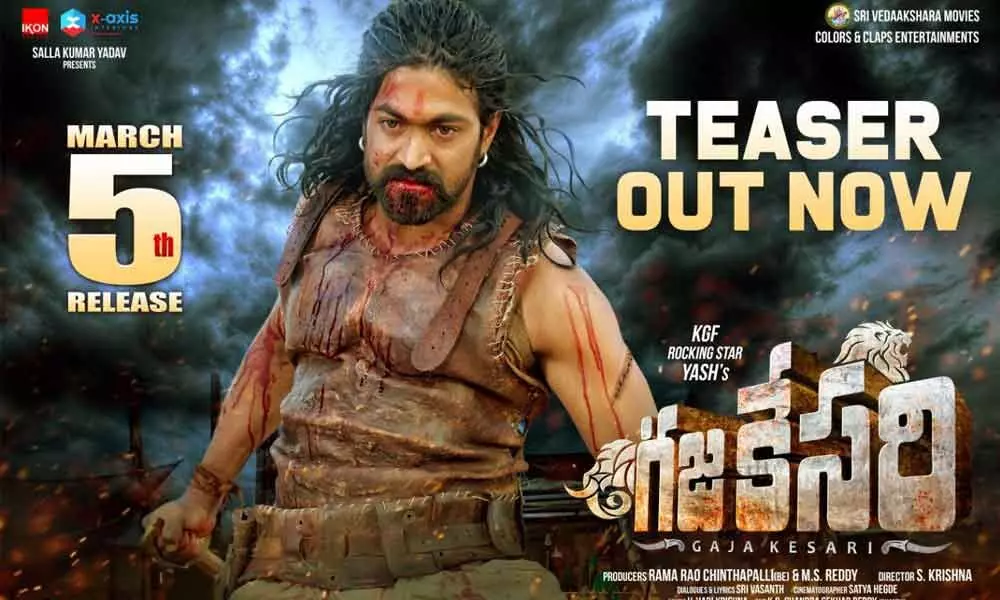 Telugu Version of Yashs Gajakesari to Be Released On March 5