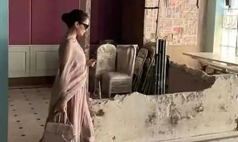 Kangana Ranaut Visits Her Partially Demolished Office In Mumbai And Says Her ‘Heart Broke’ Once Again