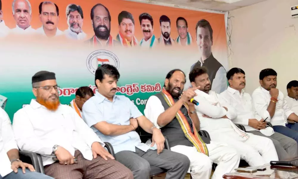 TRS, BJP betrayed Telangana: Uttam Kumar Reddy