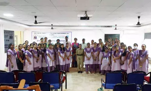 Students attending the session