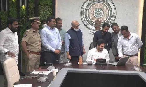 Chief Minister YS Jagan Mohan Reddy Friday launched the AP Fact Check website and Twitter account at his camp office.