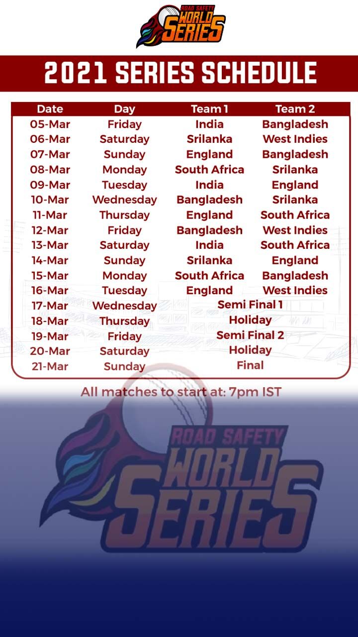 road safety world series 2021 tv channel