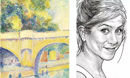 Colorful Swirls Of Dots