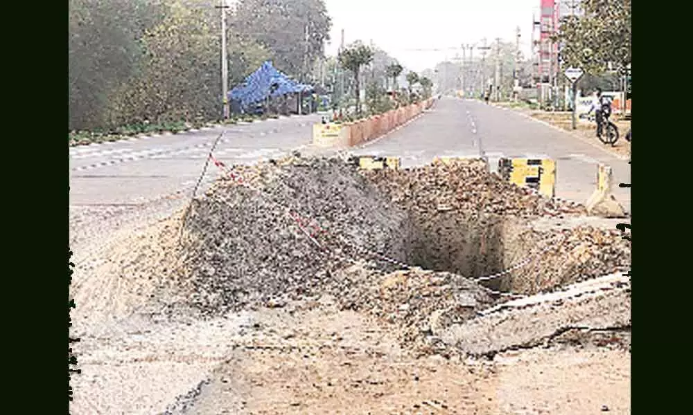 Gallons of water goes down drains in Kakinada