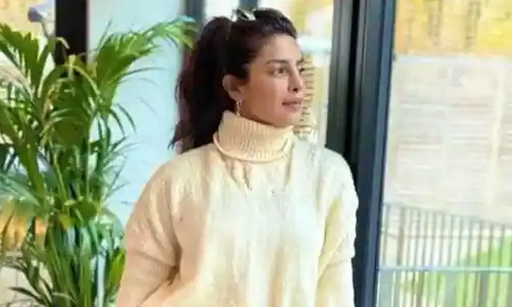 Priyanka Chopra wears sweater