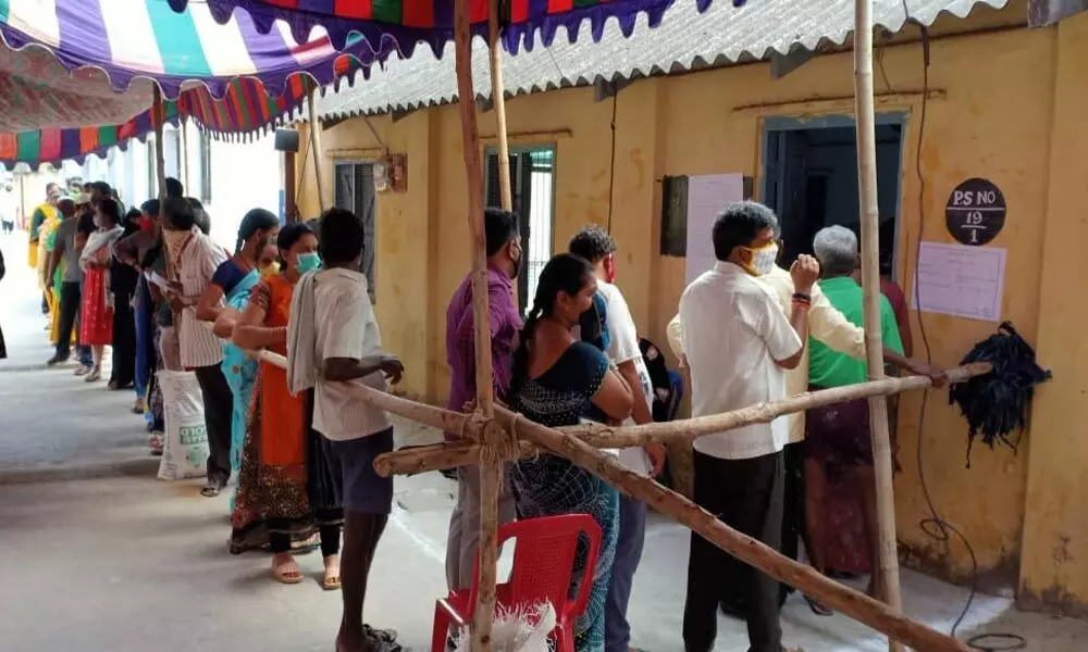 Chittoor District witnessed  poor voting percentage  in Municipal Elections