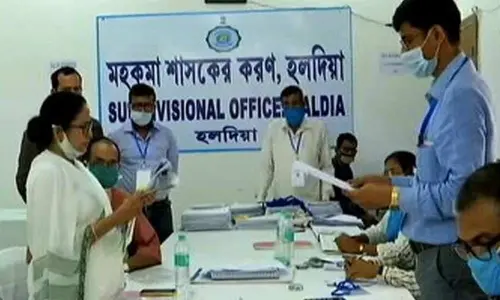 Mamata Banerjee files nomination from Nandigram assembly seat