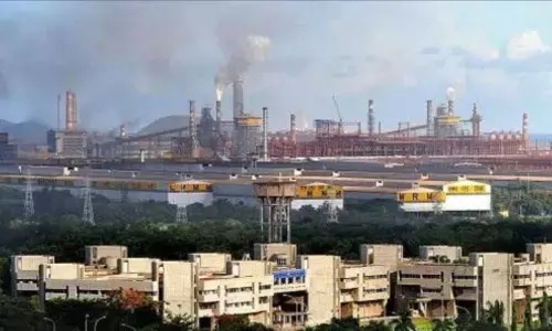A view of Visakhapatnam Steel Plant