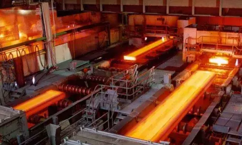 Steel getting readied at Rashtriya Ispat Nigam Limited in Visakhapatnam