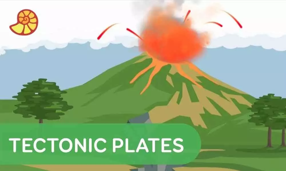 The Earth’s tectonic plates and volcanic activity