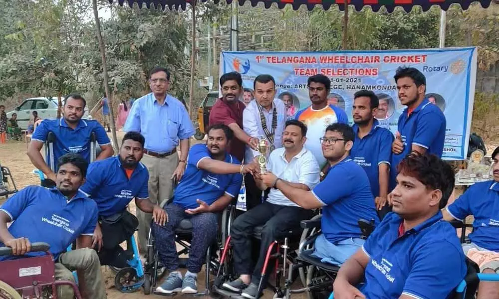 Telangana Wheelchair Cricket team