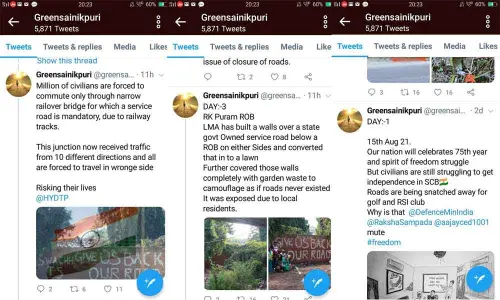 Cantonment residents start social media battle to reopen roads