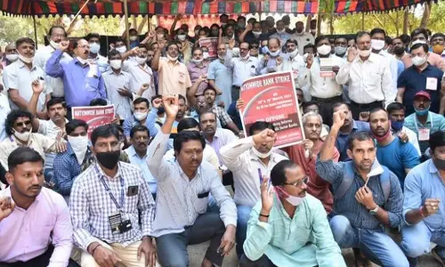 Nationwide strike impacts banking services of PSU banks