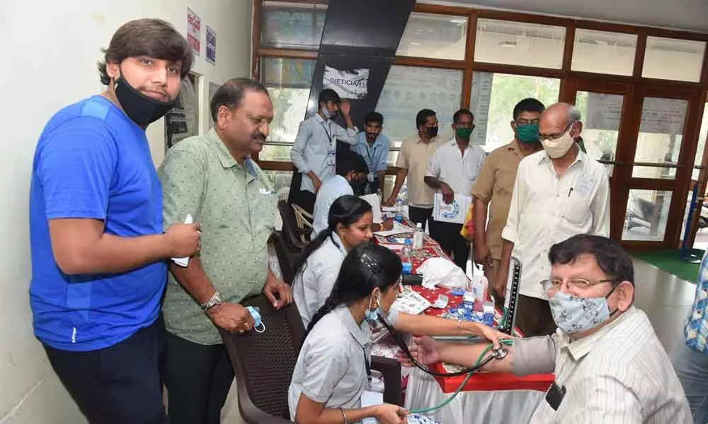 Free medical camp for sanitary workers