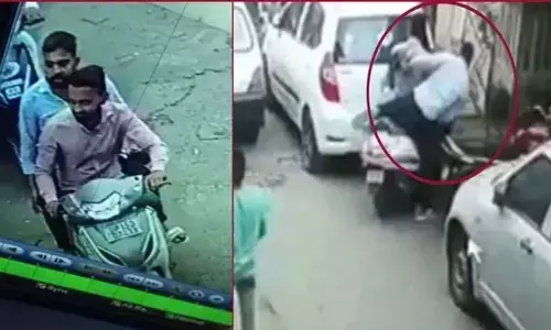 In a bizarre incident, two youths have been caught stealing womens undergarments that had been put out to dry.