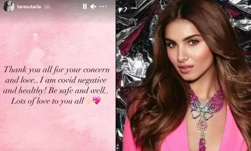 Tara Sutaria Gets Tested Negative For Covid-19 And States That She Is Healthy