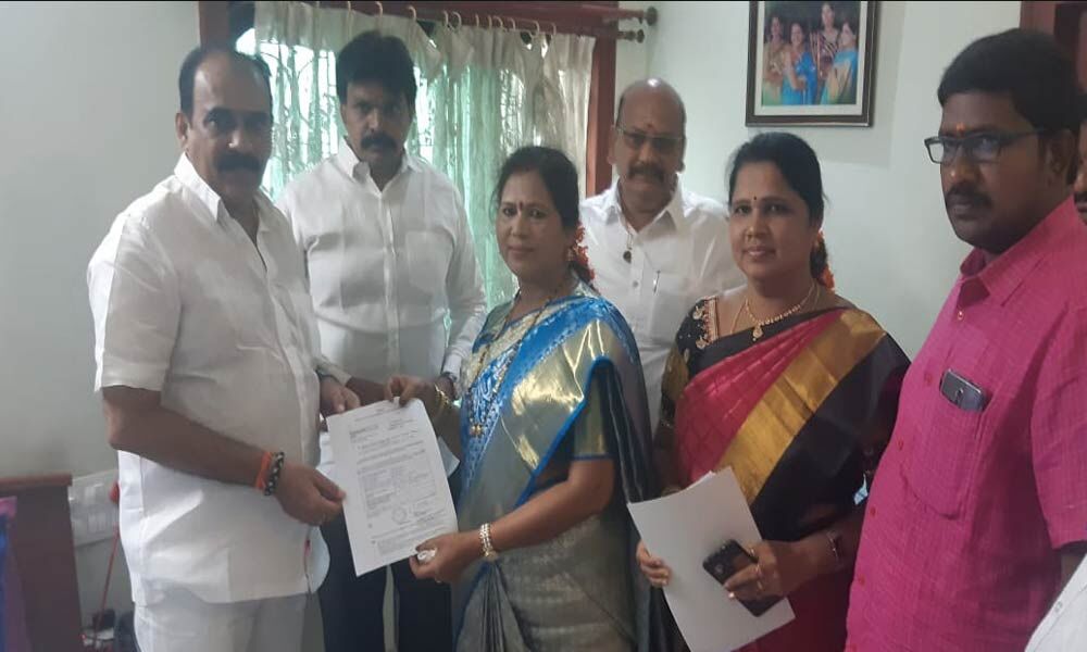 Gangada Sujatha is Mayor of Ongole Municipal Corporation