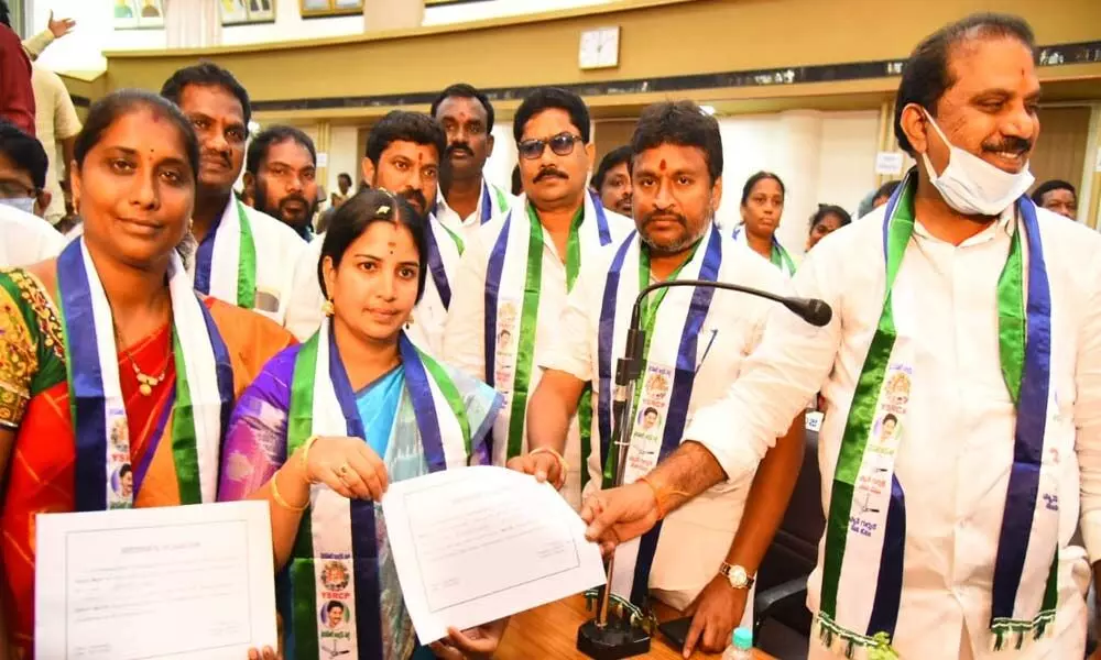 Rayana Bhagyalakshmi elected as mayor of Vijayawada