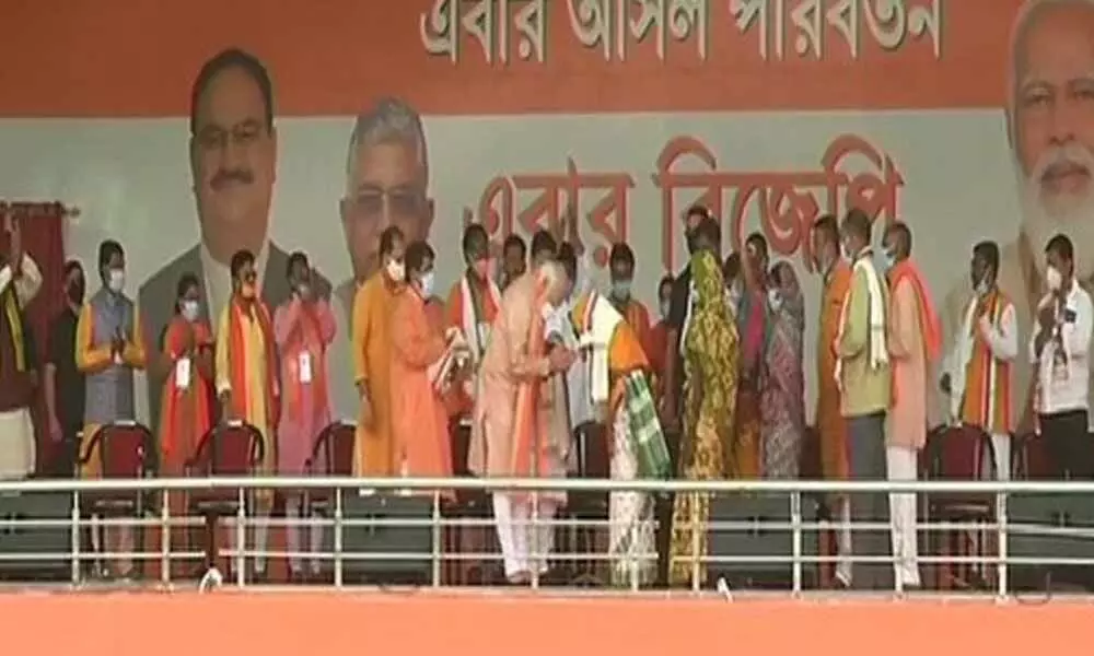 Prime Minister Narendra Modi on Thursday met the kin of Bharatiya Janata Party workers who were killed in several violent incidents that took place in West Bengal.