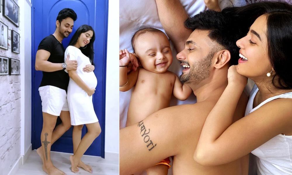 RJ Anmol And Amrita Rao Introduce Their Son Veer To All Their Fans
